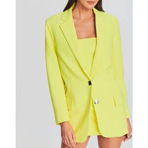 Women's Retrofête $695 Natal Neon Yellow Blazer M